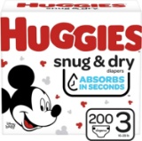 Huggies Snug&Dry Baby Diapers, Size 3, 200 Count (4 Pack Of 50 Count) - $43.00 MSRP