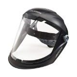 Jackson Safety MAXVIEW Face Shield, Ratcheting, Clear Tint, Anti-Fog, Black, 14201, $32.95