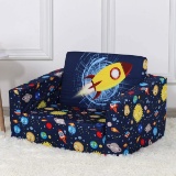 Baby Kid Sofa Chair, Children 2 in 1 Flip Open Foam Sofa Bed (Blue) - $79.99 MSRP