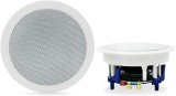 Herdio 5.25 Inch Bluetooth Flush Mount in-Ceiling 2-Way Universal Home Speaker - $94.99 MSRP