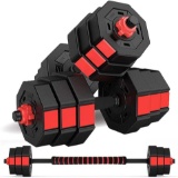 Wolfyok Dumbbells Set Workout Fitness Exercise with Connecting Rod