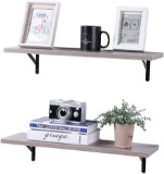 SuperJare Wall Mounted Floating Shelves, Set of 2 - $27.19 MSRP