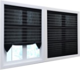 BOBOTOGO 6 Pack Temporary Blinds for Windows, Pleated Blinds Shades for Windows Cordless $47.98 MSRP