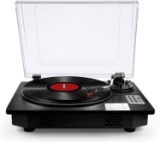 Vinyl Record Player Turntable With Bluetooth Input Output, LP Player With Speakers USB- $159.98 MSRP