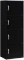 Hodedah Import 4-Door Cabinet, Black (HID4 BLACK) - $46.37 MSRP