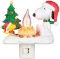 ...Snoopy By Camp FirePolyresin Swivel Plug Flickering Night Light, $17.92
