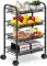 4-Tier Mesh Wire Rolling Cart Multifunction Utility Cart