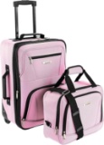 Rockland Fashion Softside Upright Luggage Set, Pink, 2-Piece (14/19) F102-Pink - $41.00 MSRP