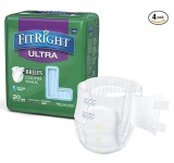 FitRight Ultra Adult Diapers, Disposable Incontinence Briefs With Tabs, Heavy - $55.11 MSRP