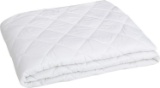 Amazon Basics Hypoallergenic Quilted Mattress Topper Pad Cover - 18 Inch Deep, King $25.99 MSRP