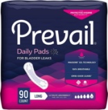 Prevail Incontinence Bladder Control Pads, Ultimate Absorbency, Long, 90 Count - $25.23 MSRP