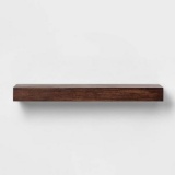Threshold Wood Block Wall Shelf Walnut - 24