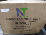 NutCrust Ceiling fan with Light, Rose Gold