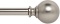 Ivilon Drapery Treatment Window Curtain Rod - Ball Style, 72 to 144 Inch. Color Satin Nickel