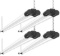 Bbounder 4 Pack Linkable LED Utility Shop Light, 4 FT, 4000 LM,48 Inch Integrated Fixture for Garage