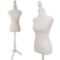 Female Mannequin Torso, Dress Form Hollow Back Body Tshirt Display, w/Economic Plastic Stand