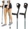 Vive Forearm Crutches (Pair) - Lightweight Arm Cuff Crutch - Adjustable, Ergonomic, Heavy Duty