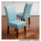 Emilia Teal Blue Leather Dining Chair (Set of 2)