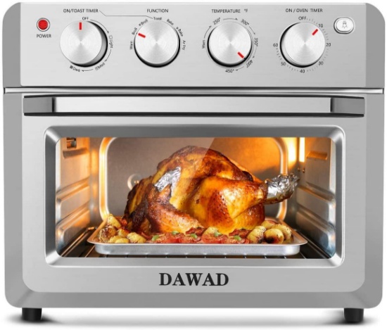 DAWAD Toaster Oven Air Fryer Combo,19QT Countertop Convection Oven for Fries, Pizza, $118.99 MSRP