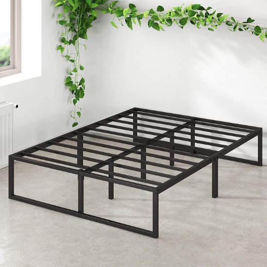 Zinus Lorelai 14 Inch Metal Platform Bed Frame, Full 54x75x14 Inches, Black - $109.00 MSRP