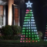 Aurio AU-PXT5-248LST-MSC 5-Ft Light Show Pixel Cone Tree 43-Function, 248 LED Outdoor Christmas