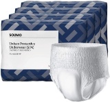 Solimo Incontinence Underwear For Men And Women, Overnight Absorbency, Small/Medium - $33.99 MSRP