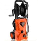 WHOLESUN 3000PSI Electric Pressure Washer 2.4GPM 1600W Power Washer with Hose Reel and Brush Orange