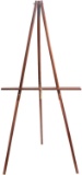 CONDA 66? Wooden Tripod Display Floor Easel and Artist Easel, Adjustable Tray Chain Pine Brown Wood