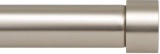 Ivilon Drapery Window Curtain Rod - End Cap Style Design 1 Inch Pole.28 - 48 Inch Color Satin Nickel