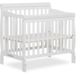Dream On Me Aden 4-in-1 Convertible Mini Crib in White (628) - $157.92 MSRP