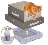 SpeedySift Open Top Cat Litter Box with Disposable