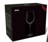 JBHO Hand Blown Italian Style Crystal White or Red Wine Glass