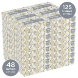 Kleenex Professional Facial Tissue for Business(21606),Flat TissueBoxes,48 Boxes/Case,125 Tissue/box