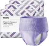 Amazon Brand - Solimo Incontinence & Postpartum Underwear for Women, Maximum Absorbency, Large, 54Ct