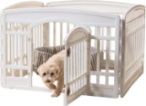 IRIS USA Exercise Pet Playpen with Door, White $44.99 MSRP