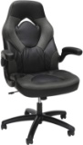 OFM ESS Collection Racing Style Bonded Leather Gaming Chair, in Gray (ESS-3085-GRY)