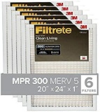 3M Filtrete BD26-6PK-1E 20x24x1, AC Furnace Air Filter