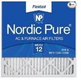 Nordic Pure 24x24x1 MERV 12 Pleated AC Furnace Air Filters 6 Pack - $51.16 MSRP