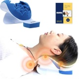 REARAND Neck and ShoulderRelaxerNeckPainRelief and NeckSupportShoulderRelaxer MassageTraction Pillow