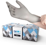 Hand-E Disposable Grey Nitrile Gloves Small, Powder Free, Latex Free