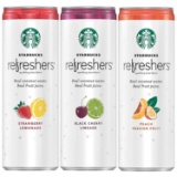 Starbucks, Refreshers with Coconut Water, 3 Flavor Variety Pack, 12 fl Oz. Cans (12 Pack) $34.30MSRP