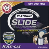 Arm&Hammer Platinum Slide Easy Clean-Up Clumping Cat Litter, Multi-Cat, 18 Lbs. - $15.99 MSRP