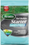 Scotts Turf Builder Starter Food for New Grass Plus Weed Preventer - 2-in-1 Formula - Fertilizes