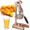 Zulay Professional Citrus Juicer - Premium Rose Gold Manual Citrus Press and Orange Squeezer - Metal