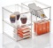 mDesign Plastic Stackable Kitchen Storage Box with Pull-Out Drawer - Container for Kitchen, Pantry