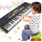 WOSTOO Piano Keyboard 49 Key, Portable Electronic Kids Keyboard Piano Educational Toy - $44.99 MSRP