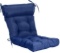 QILLOWAY Indoor/Outdoor High Back Chair Cushion, Navy