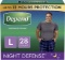 Depend Night Defense Incontinence Underwear for Men, Overnight,Disposable, Large,28 Ct(2 Packs of14)