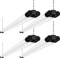 Linkable LED Shop Light for Garage, 4400lm, 4FT Black