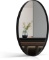 ANDY STAR Wall Mirror for Bathroom, 24x36'' Large Black Oval Mirror for Bathroom